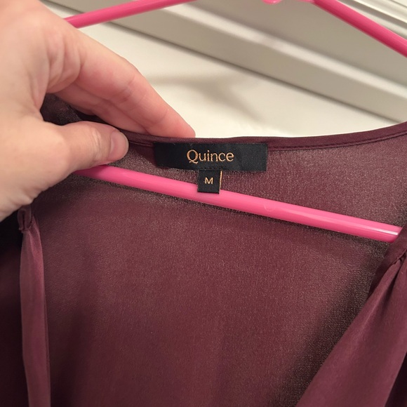 Quince 100% Washable Silk Tiered Maxi Dress - Picture 4 of 9